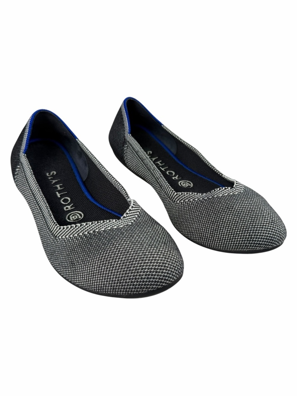 Rothy’s Women’s The Flat Birdseye Grey Round Toe Loafer Size 8